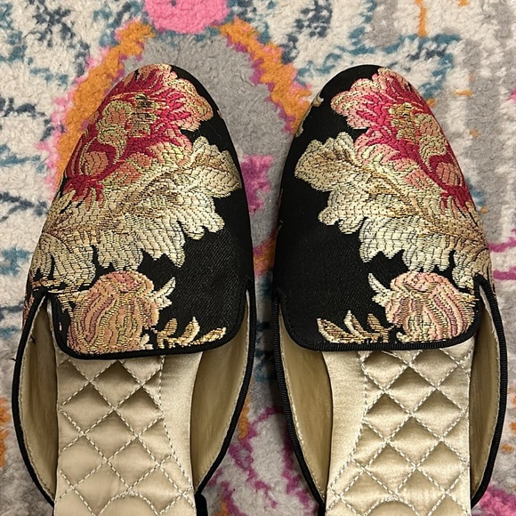Birdies Phoebe Floral Jacquard Embroidered Floral Slip On Mules New Size 8 - Picture 7 of 13